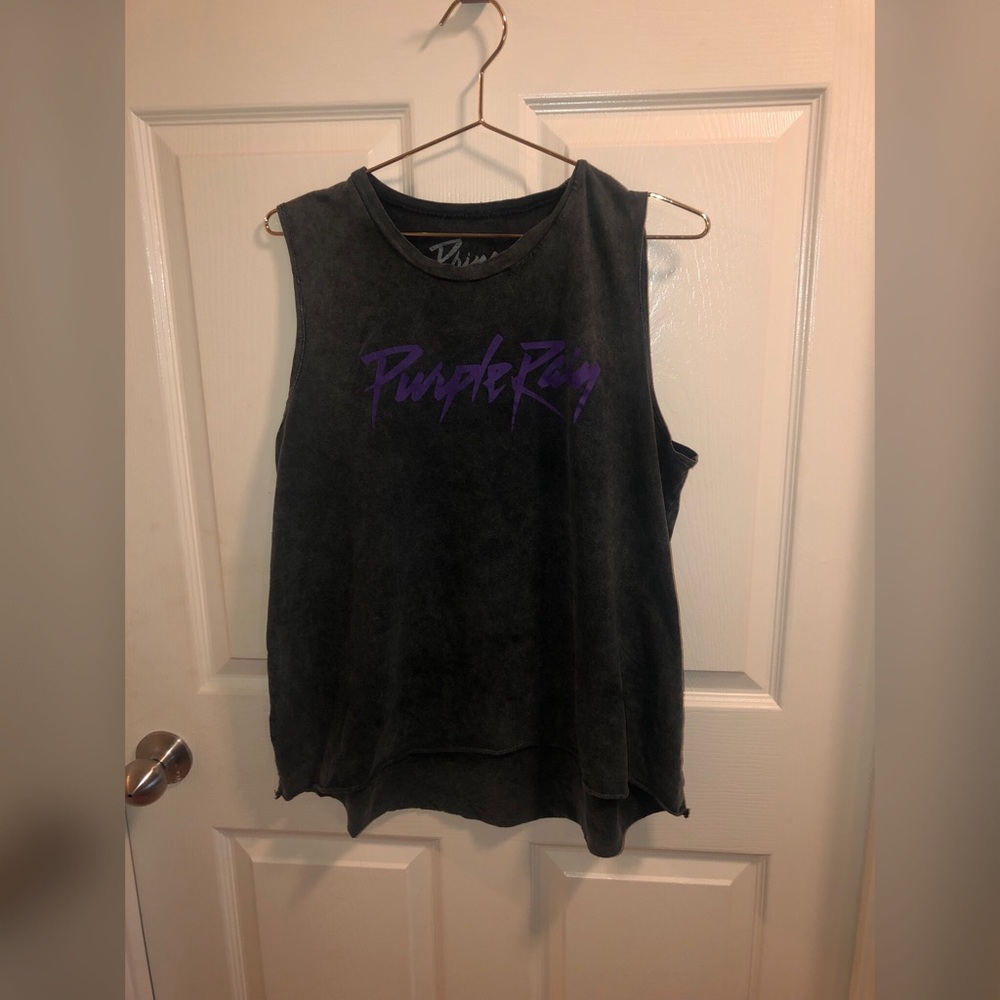 Prince Purple rain muscle tee shirt